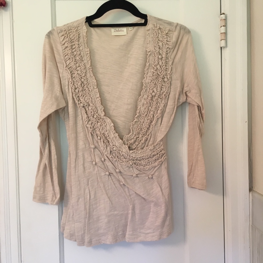 Anthro wrap top
